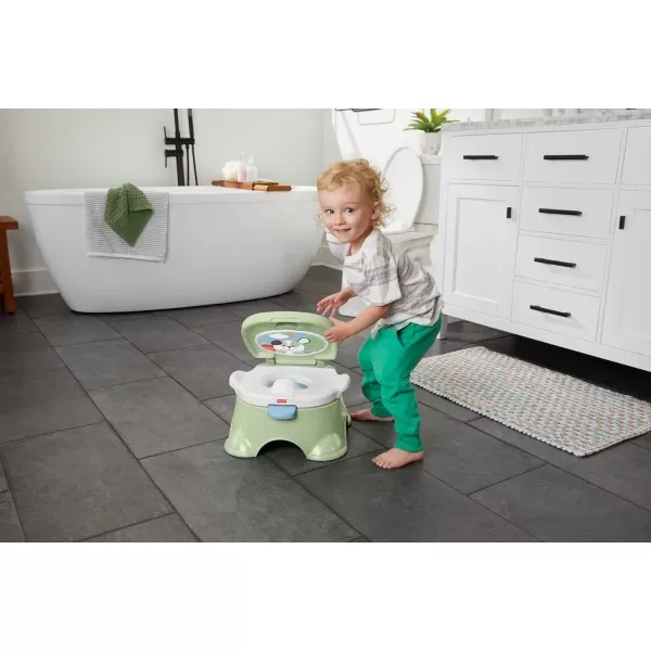 FisherPrice Baby Toddler Toilet 3In1 Puppy Perfection Potty Training Seat And Step Stool With Removable RingLearntoFlush Potty  Puppy