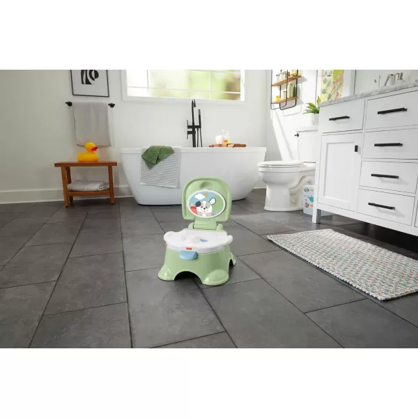 FisherPrice Baby Toddler Toilet 3In1 Puppy Perfection Potty Training Seat And Step Stool With Removable RingLearntoFlush Potty  Puppy