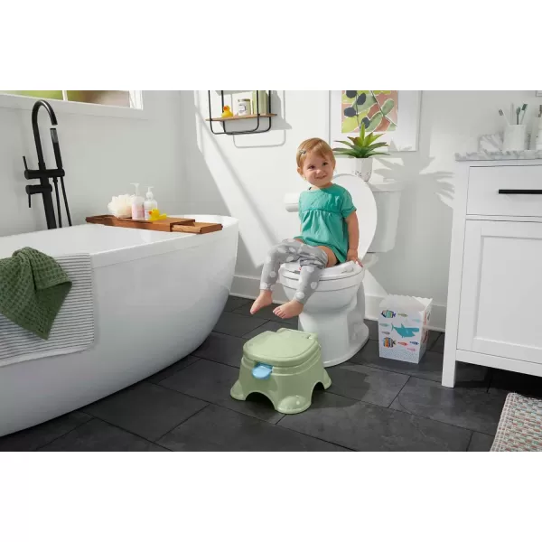 FisherPrice Baby Toddler Toilet 3In1 Puppy Perfection Potty Training Seat And Step Stool With Removable RingLearntoFlush Potty  Puppy