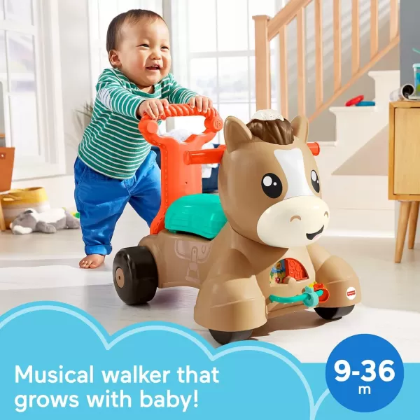 FisherPrice Baby Walker Learning Toy Walk Bounce amp Ride Pony RideOn with Music and Lights for Infants and Toddlers Ages 9 MonthsFisherPrice Baby Walker Learning Toy Walk Bounce amp Ride Pony RideOn with Music and Lights for Infants and Toddlers Ages 9 Months