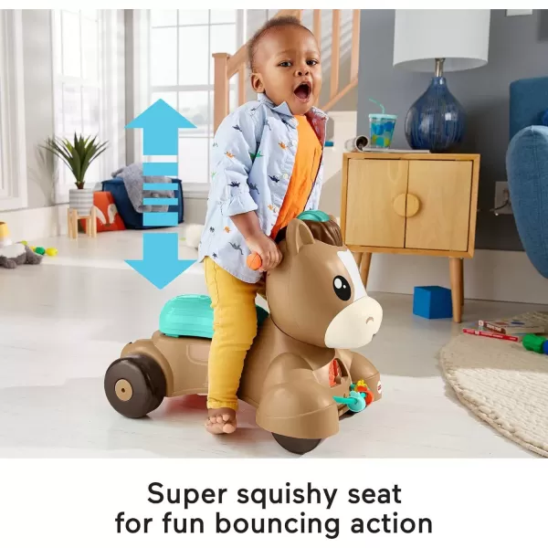 FisherPrice Baby Walker Learning Toy Walk Bounce amp Ride Pony RideOn with Music and Lights for Infants and Toddlers Ages 9 MonthsFisherPrice Baby Walker Learning Toy Walk Bounce amp Ride Pony RideOn with Music and Lights for Infants and Toddlers Ages 9 Months