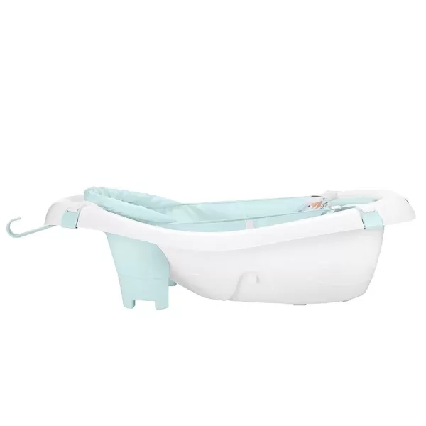 FisherPrice Baby to Toddler Bath 4In1 Sling N Seat Tub with Removable Infant Support and 2 Toys Pacific PebblePacific Pebble