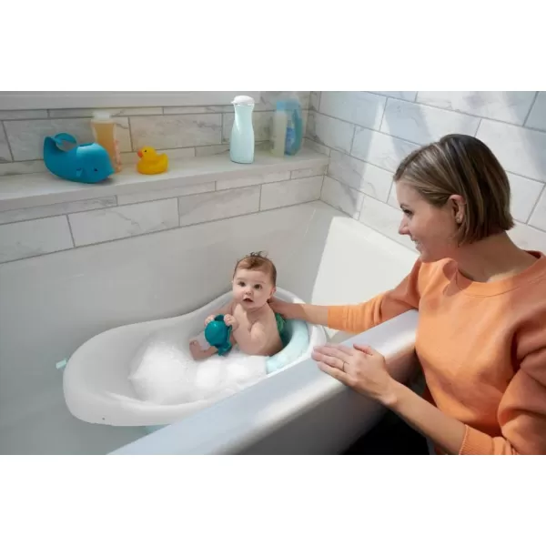 FisherPrice Baby to Toddler Bath 4In1 Sling N Seat Tub with Removable Infant Support and 2 Toys Pacific PebblePacific Pebble