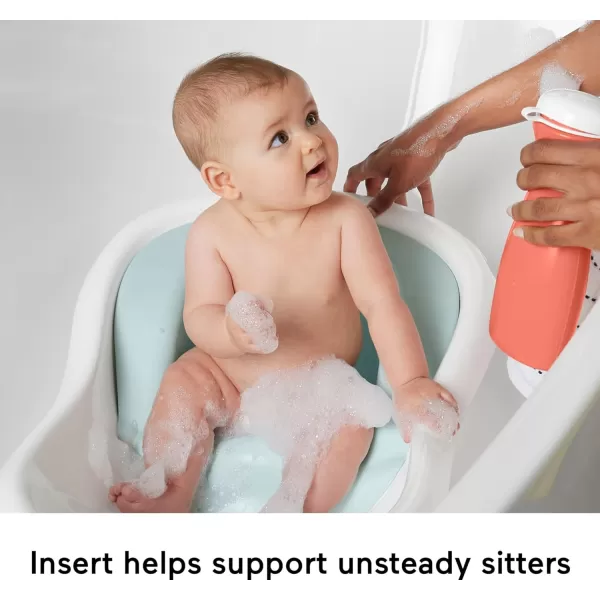 FisherPrice Baby to Toddler Bath 4In1 Sling N Seat Tub with Removable Infant Support and 2 Toys Pacific PebbleSummer Blossoms