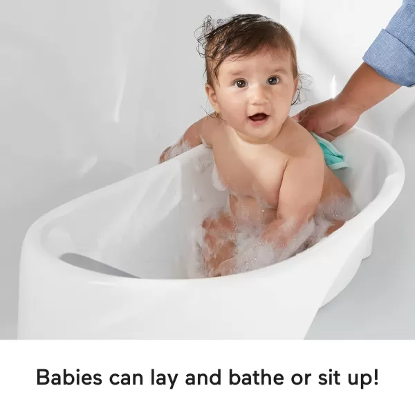 FisherPrice Baby to Toddler Bath Whale of A Tub with Removable Infant Seat and Drain Plug Fits Most SinksSimple Fit Tub