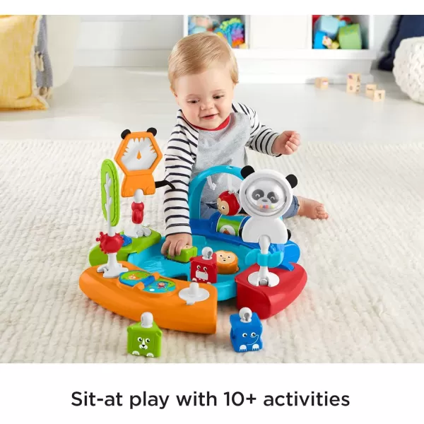 FisherPrice Baby to Toddler Toy 3in1 Spin amp Sort Activity Center and Play Table with 10 Activities Happy Dots Amazon ExclusiveRetro Roar