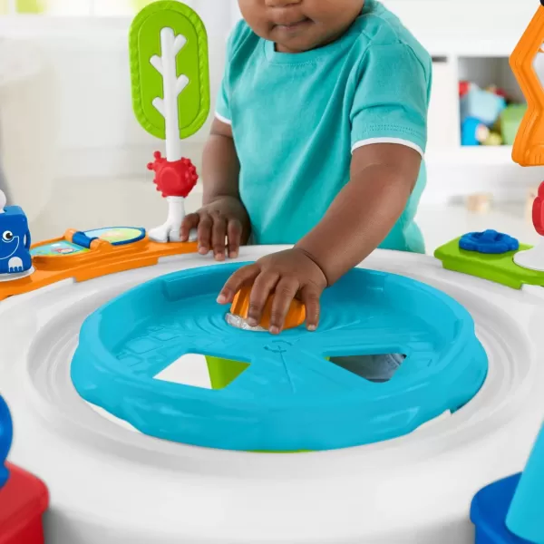 FisherPrice Baby to Toddler Toy 3in1 Spin amp Sort Activity Center and Play Table with 10 Activities Happy Dots Amazon ExclusiveRetro Roar