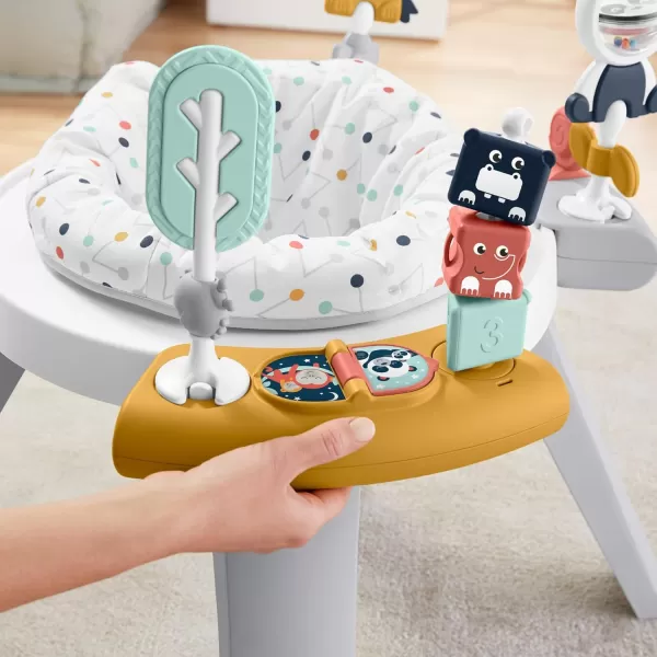 FisherPrice Baby to Toddler Toy 3in1 Spin amp Sort Activity Center and Play Table with 10 Activities Happy Dots Amazon ExclusiveSimplified Packaging