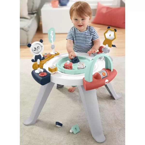 FisherPrice Baby to Toddler Toy 3in1 Spin amp Sort Activity Center and Play Table with 10 Activities Happy Dots Amazon ExclusiveSimplified Packaging