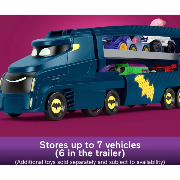 FisherPrice DC Batwheels Toy Hauler and Car BatBig Rig with Ramp and Bam The Batmobile 155 Scale Diecast Toy Vehicle Ages 3 YearsFisherPrice DC Batwheels Toy Hauler and Car BatBig Rig with Ramp and Bam The Batmobile 155 Scale Diecast Toy Vehicle Ages 3 Years