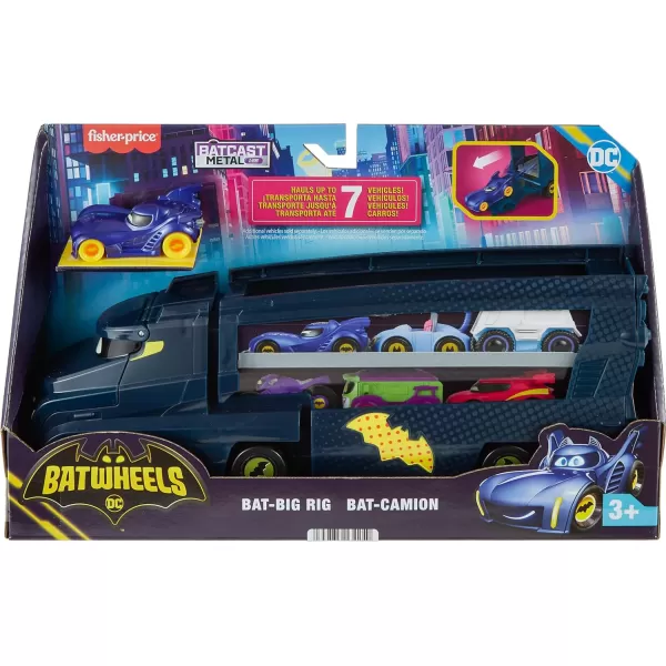 FisherPrice DC Batwheels Toy Hauler and Car BatBig Rig with Ramp and Bam The Batmobile 155 Scale Diecast Toy Vehicle Ages 3 YearsFisherPrice DC Batwheels Toy Hauler and Car BatBig Rig with Ramp and Bam The Batmobile 155 Scale Diecast Toy Vehicle Ages 3 Years