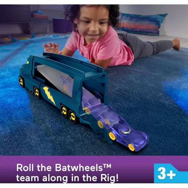 FisherPrice DC Batwheels Toy Hauler and Car BatBig Rig with Ramp and Bam The Batmobile 155 Scale Diecast Toy Vehicle Ages 3 YearsFisherPrice DC Batwheels Toy Hauler and Car BatBig Rig with Ramp and Bam The Batmobile 155 Scale Diecast Toy Vehicle Ages 3 Years