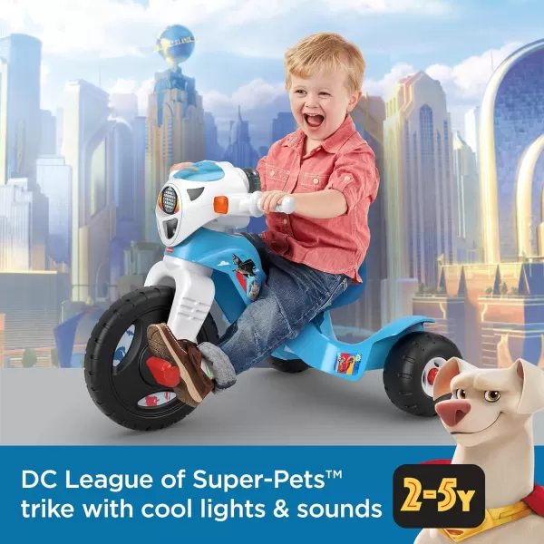 FisherPrice DC League Of SuperPets Toddler Tricycle Lights amp Sounds Trike Bike With Handlebar Grips And Movie Phrases For Preschool KidsFisherPrice DC League Of SuperPets Toddler Tricycle Lights amp Sounds Trike Bike With Handlebar Grips And Movie Phrases For Preschool Kids