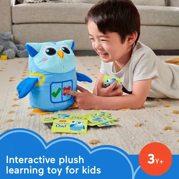 FisherPrice Electronic Learning Toy Guess amp Press Owl Interactive Plush with Games for Preschool Kids Ages 3 YearsFisherPrice Electronic Learning Toy Guess amp Press Owl Interactive Plush with Games for Preschool Kids Ages 3 Years