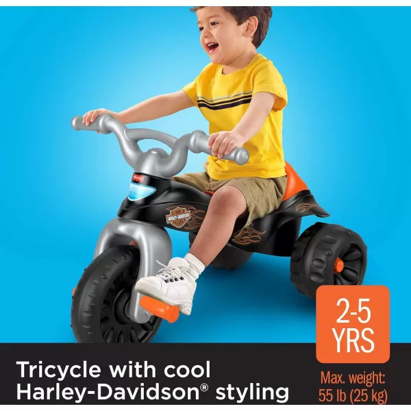 FisherPrice HarleyDavidson Toddler Tricycle Tough Trike Bike with Handlebar Grips and Storage for Kids Amazon Exclusive BlackFisherPrice HarleyDavidson Toddler Tricycle Tough Trike Bike with Handlebar Grips and Storage for Kids Amazon Exclusive Black