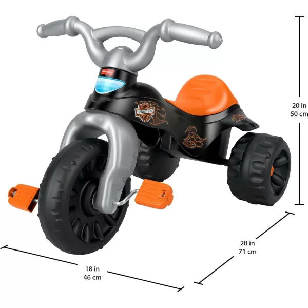 FisherPrice HarleyDavidson Toddler Tricycle Tough Trike Bike with Handlebar Grips and Storage for Kids Amazon Exclusive BlackFisherPrice HarleyDavidson Toddler Tricycle Tough Trike Bike with Handlebar Grips and Storage for Kids Amazon Exclusive Black