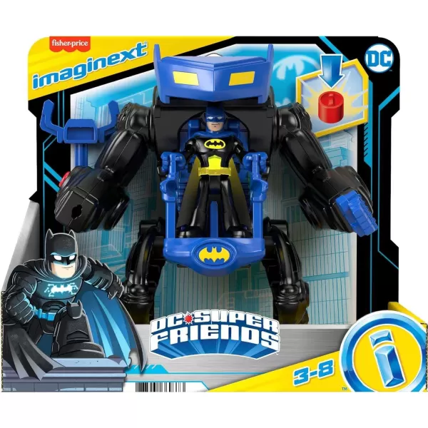 FisherPrice Imaginext DC Super Friends Batman Battling Robot with Poseable Figure and Lights for Preschool Pretend Play Ages 3 YearsFisherPrice Imaginext DC Super Friends Batman Battling Robot with Poseable Figure and Lights for Preschool Pretend Play Ages 3 Years