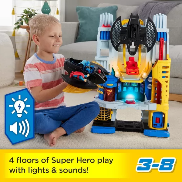 FisherPrice Imaginext DC Super Friends Batman Playset Ultimate Headquarters 2Ft Tall with Lights Sounds Figures amp Accessories for Ages 3 YearsHeadquarters