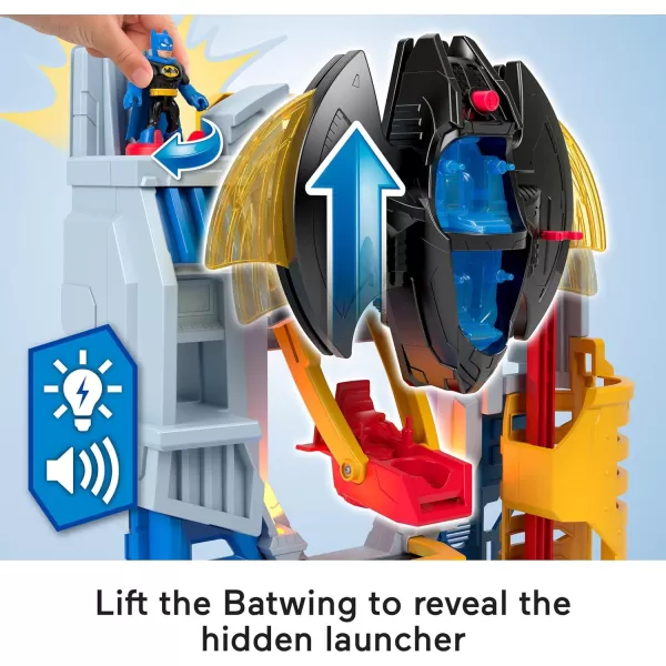 FisherPrice Imaginext DC Super Friends Batman Playset Ultimate Headquarters 2Ft Tall with Lights Sounds Figures amp Accessories for Ages 3 YearsHeadquarters