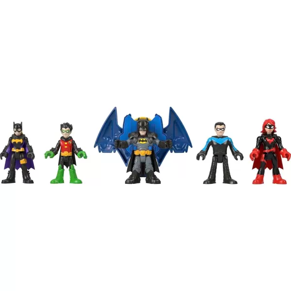 FisherPrice Imaginext DC Super Friends Batman Toys Family Multipack Figure Set with 5 Characters amp 7 Accessories for Ages 3 YearsFisherPrice Imaginext DC Super Friends Batman Toys Family Multipack Figure Set with 5 Characters amp 7 Accessories for Ages 3 Years