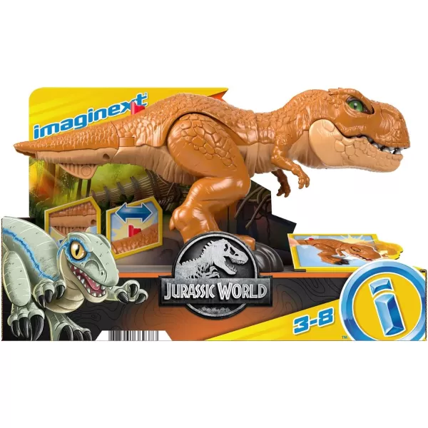 FisherPrice Imaginext Jurassic World Dinosaur Toy Thrashin Action T rex Figure with Chomping Action for Preschool Kids Ages 3 YearsModern