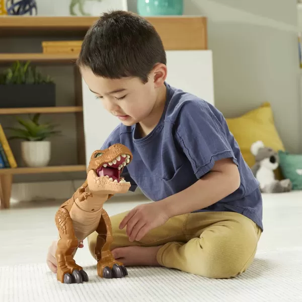 FisherPrice Imaginext Jurassic World Dinosaur Toy Thrashin Action T rex Figure with Chomping Action for Preschool Kids Ages 3 YearsModern