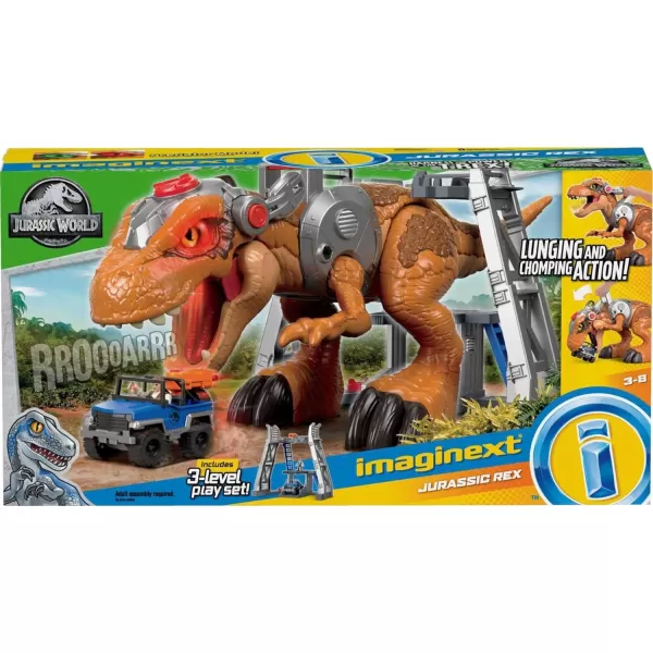 FisherPrice Imaginext Jurassic World T rex Dinosaur Toy with Owen Grady Figure LightUp Eyes amp Chomping Action for Ages 3 Years 7Piece Set Amazon ExclusiveFisherPrice Imaginext Jurassic World T rex Dinosaur Toy with Owen Grady Figure LightUp Eyes amp Chomping Action for Ages 3 Years 7Piece Set Amazon Exclusive