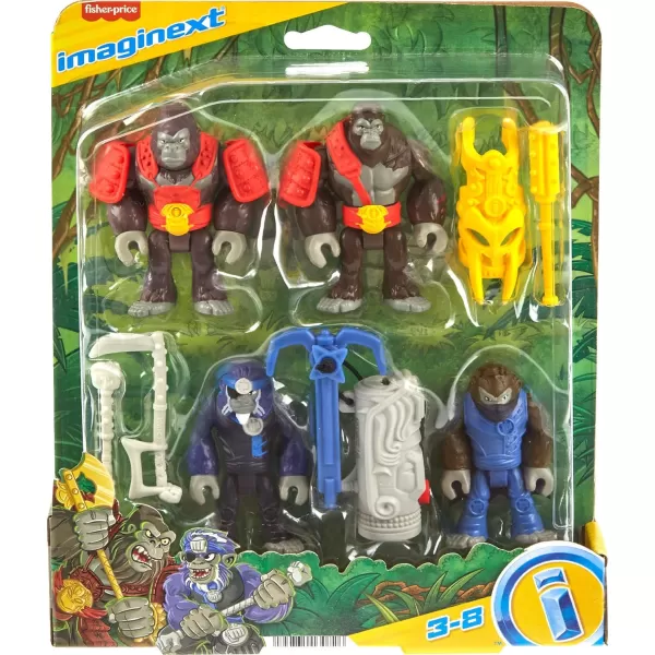 FisherPrice Imaginext Preschool Toys Boss Level Army Pack 9Piece Monkey amp Gorilla Figure Set for Pretend Play Ages 3 YearsFisherPrice Imaginext Preschool Toys Boss Level Army Pack 9Piece Monkey amp Gorilla Figure Set for Pretend Play Ages 3 Years