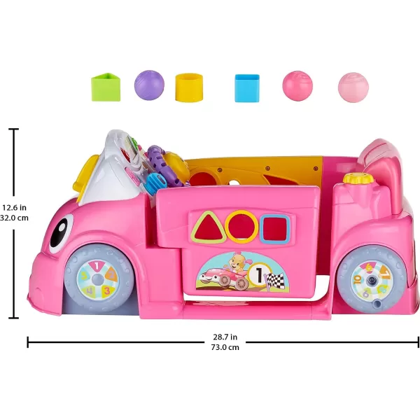 FisherPrice Laugh amp Learn Baby Activity Center Crawl Around Car Interactive Playset with Smart Stages for Infants amp Toddlers Pink Amazon ExclusiveCrawl Around Car u2013 Pink