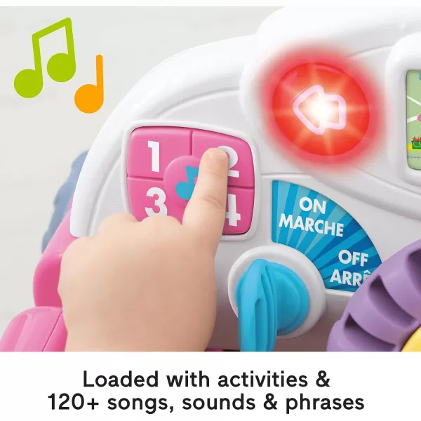 FisherPrice Laugh amp Learn Baby Activity Center Crawl Around Car Interactive Playset with Smart Stages for Infants amp Toddlers Pink Amazon ExclusiveCrawl Around Car u2013 Pink