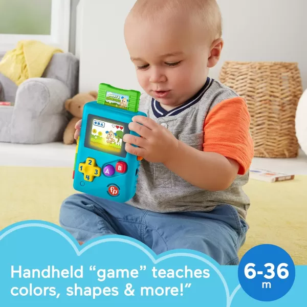 FisherPrice Laugh amp Learn Baby amp Toddler Toy Lil Gamer Pretend Video Game with Lights amp Learning Songs for Ages 6 MonthsBlueLil Gamer  Laptop