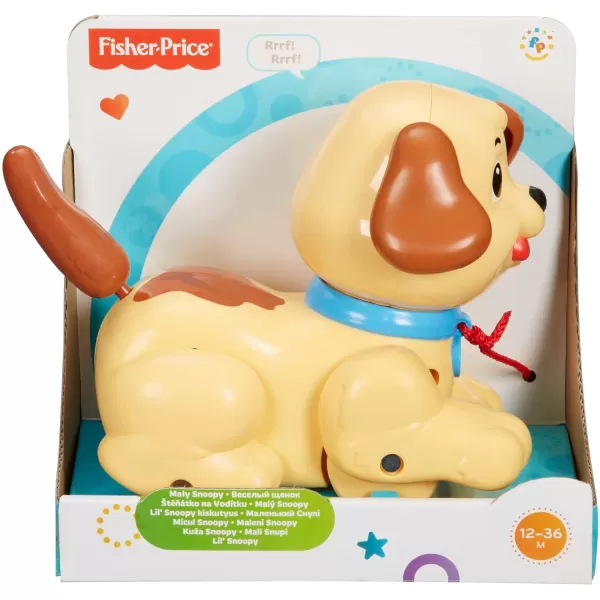 FisherPrice Lil Snoopy pullalong toy dog for walking infants and toddlers ages 12 months and olderFisherPrice Lil Snoopy pullalong toy dog for walking infants and toddlers ages 12 months and older