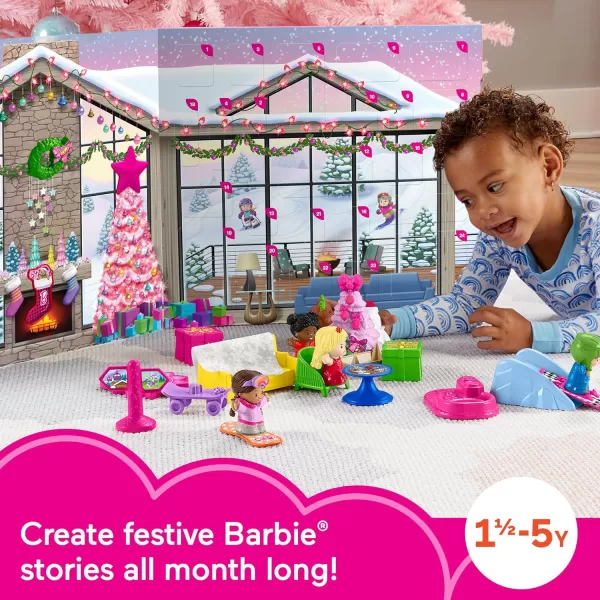 FisherPrice Little People Barbie Advent Calendar and Toddler Playset 24 Christmas Figures and Play Pieces Amazon ExclusiveFisherPrice Little People Barbie Advent Calendar and Toddler Playset 24 Christmas Figures and Play Pieces Amazon Exclusive