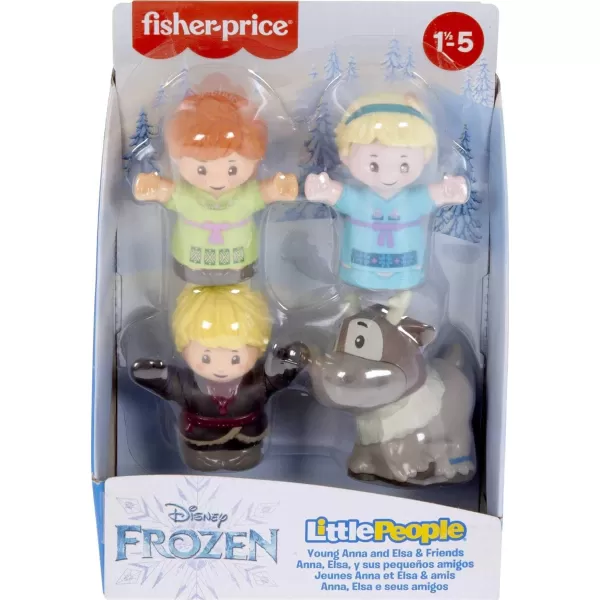 FisherPrice Little People Disney Frozen Young Anna and Elsa amp Friends set of 4 character figures for toddlers and preschool kidsFisherPrice Little People Disney Frozen Young Anna and Elsa amp Friends set of 4 character figures for toddlers and preschool kids