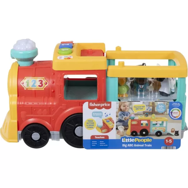 FisherPrice Little People Toddler Learning Toy Big ABC Animal Train with Smart Stages amp 6 Figures for Ages 1 YearsFisherPrice Little People Toddler Learning Toy Big ABC Animal Train with Smart Stages amp 6 Figures for Ages 1 Years