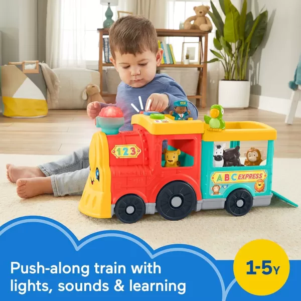 FisherPrice Little People Toddler Learning Toy Big ABC Animal Train with Smart Stages amp 6 Figures for Ages 1 YearsFisherPrice Little People Toddler Learning Toy Big ABC Animal Train with Smart Stages amp 6 Figures for Ages 1 Years