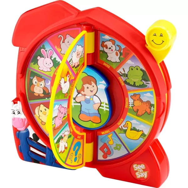 FisherPrice Little People Toddler Learning Toy See n Say The Farmer Says InteractiveGame with Music Sounds and Phrases Ages 18 MonthsStandard Standard Packaging