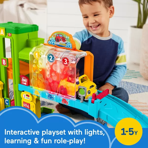 FisherPrice Little People Toddler Playset LightUp Learning Garage with Smart Stages Plus Toy Car and Ramp for Ages 1 YearsStandard Packaging