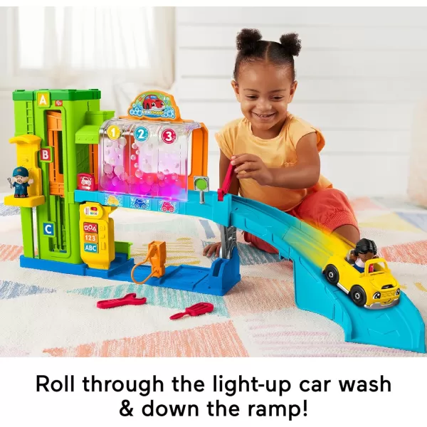 FisherPrice Little People Toddler Playset LightUp Learning Garage with Smart Stages Plus Toy Car and Ramp for Ages 1 YearsStandard Packaging