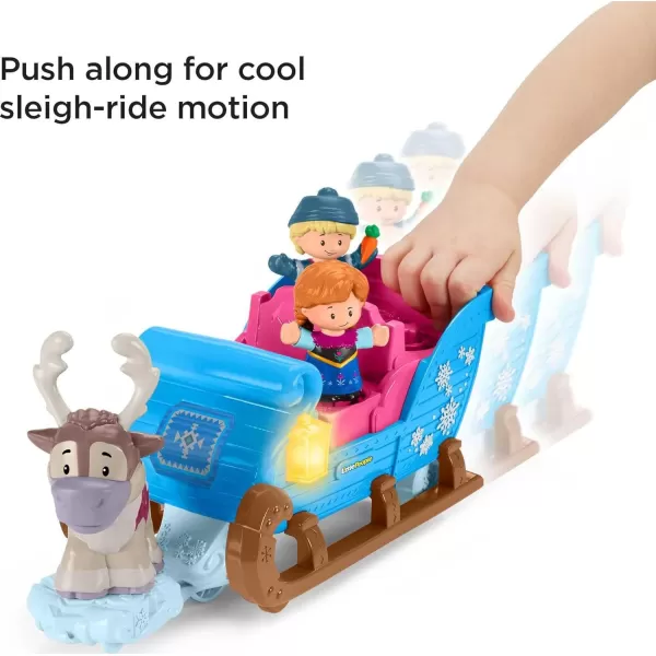 FisherPrice Little People Toddler Toy Disney Frozen Kristoffs Sleigh Vehicle with Anna Kristoff amp Sven Figures for Ages 18 Months Amazon ExclusiveFisherPrice Little People Toddler Toy Disney Frozen Kristoffs Sleigh Vehicle with Anna Kristoff amp Sven Figures for Ages 18 Months Amazon Exclusive