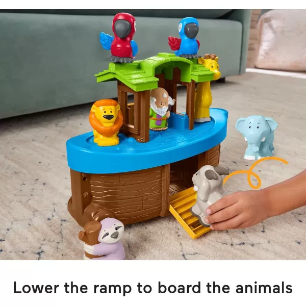 FisherPrice Little People Toddler Toy Noahs Ark Playset with 12 Animals and Noah Figure Baptism Gift for Ages 1 Years Amazon ExclusiveFisherPrice Little People Toddler Toy Noahs Ark Playset with 12 Animals and Noah Figure Baptism Gift for Ages 1 Years Amazon Exclusive