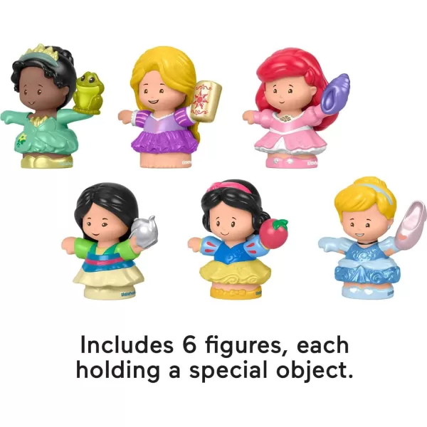 FisherPrice Little People Toddler Toys Disney Princess Gift Set with 6 Character Figures for Preschool Pretend Play Ages 18 Months Amazon ExclusivePrincess 6Pack