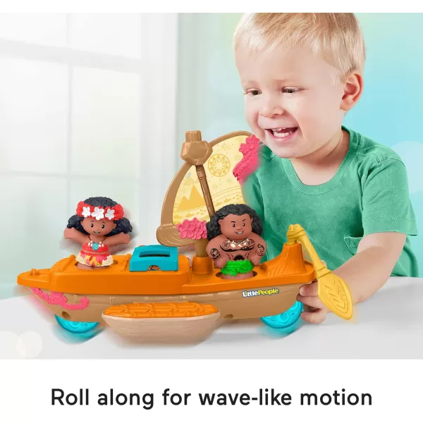 FisherPrice Little People Toddler Toys Disney Princess Moana amp Mauis Canoe Sail Boat with 2 Figures for Ages 18 MonthsFisherPrice Little People Toddler Toys Disney Princess Moana amp Mauis Canoe Sail Boat with 2 Figures for Ages 18 Months