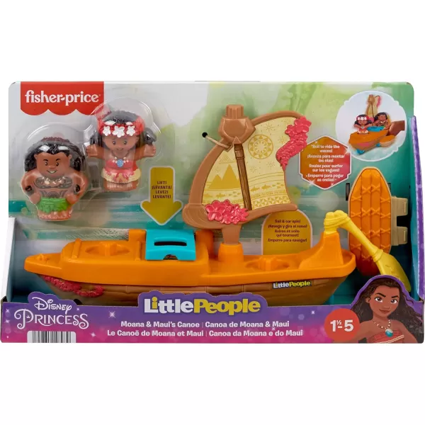 FisherPrice Little People Toddler Toys Disney Princess Moana amp Mauis Canoe Sail Boat with 2 Figures for Ages 18 MonthsFisherPrice Little People Toddler Toys Disney Princess Moana amp Mauis Canoe Sail Boat with 2 Figures for Ages 18 Months