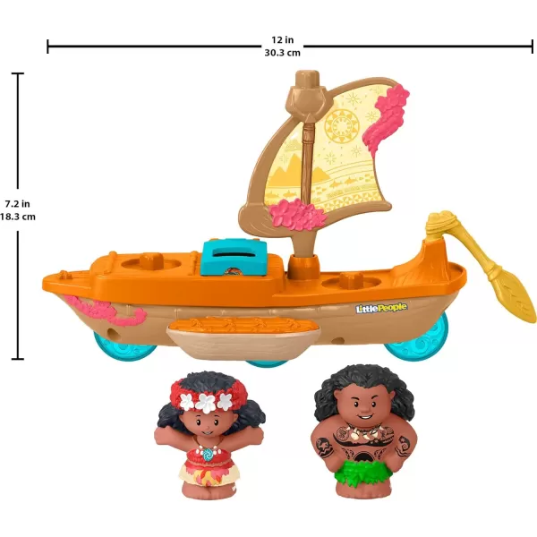 FisherPrice Little People Toddler Toys Disney Princess Moana amp Mauis Canoe Sail Boat with 2 Figures for Ages 18 MonthsFisherPrice Little People Toddler Toys Disney Princess Moana amp Mauis Canoe Sail Boat with 2 Figures for Ages 18 Months