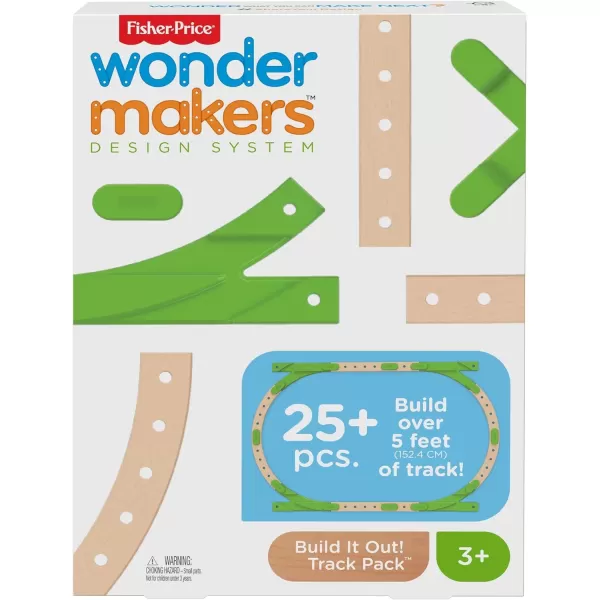 FisherPrice Wonder Makers Design System Build it Out Track Pack  25 Piece Expansion Track Set for Ages 3 Years amp UpFisherPrice Wonder Makers Design System Build it Out Track Pack  25 Piece Expansion Track Set for Ages 3 Years amp Up