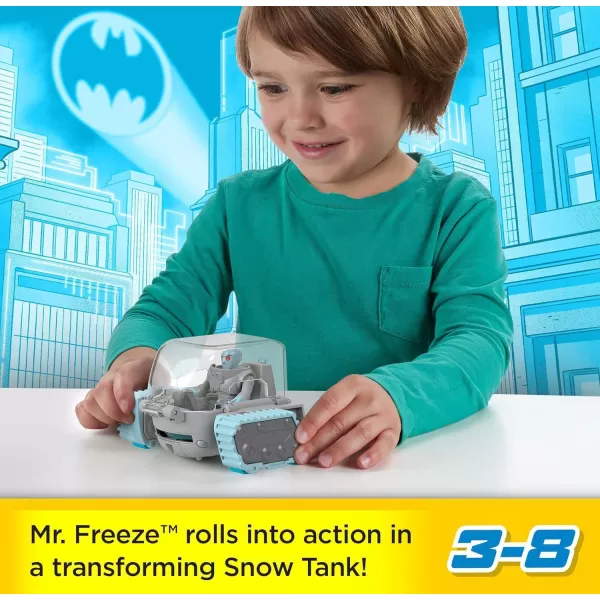 Imaginext DC Super Friends Preschool Toys Head Shifters Mr Freeze amp Snow Tank Figure and Vehicle Set for Pretend Play Ages 3 YearsImaginext DC Super Friends Preschool Toys Head Shifters Mr Freeze amp Snow Tank Figure and Vehicle Set for Pretend Play Ages 3 Years