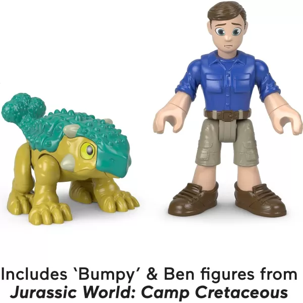 Imaginext Jurassic World Camp Cretaceous Runaway Dinos 5Piece Dinosaur Toy Set with Ben and Bumpy for Kids Ages 3 YearsImaginext Jurassic World Camp Cretaceous Runaway Dinos 5Piece Dinosaur Toy Set with Ben and Bumpy for Kids Ages 3 Years