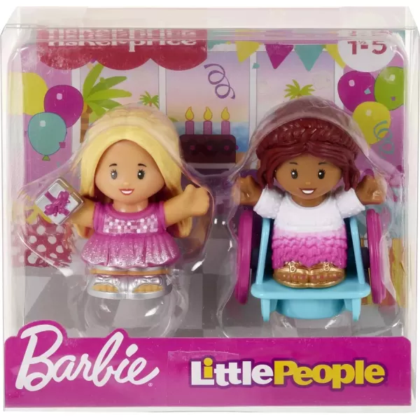 Little People Barbie Toddler Toys Wellness Figure Pack 2 Characters for Pretend Play Ages 18 MonthsParty