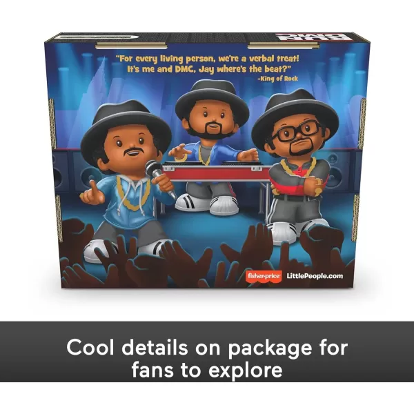 Little People Collector Run Dmc Special Edition Figure Set in Display Gift Package for Adult Hip Hop Fans 3 FigurinesLittle People Collector Run Dmc Special Edition Figure Set in Display Gift Package for Adult Hip Hop Fans 3 Figurines